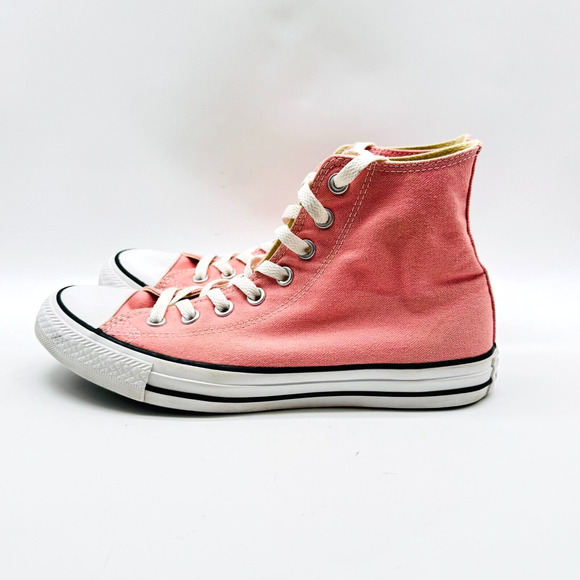 Converse High Tops Womens 9 Pink Chuck Taylor Shoes Sneakers All Star Trainer - Picture 2 of 11